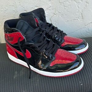 2021 Air Jordan 1 Retro High OG 'Patent
Bred' (New with no box)